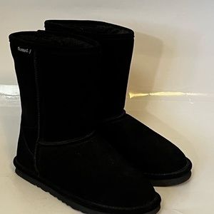 Bearpaw Boots Dorado Black Suede w/Wool Lining